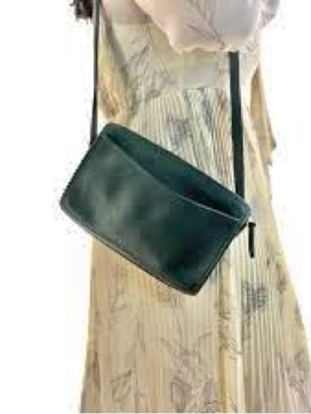 Coach Vintage bottle green Carnival zip crossbody purse